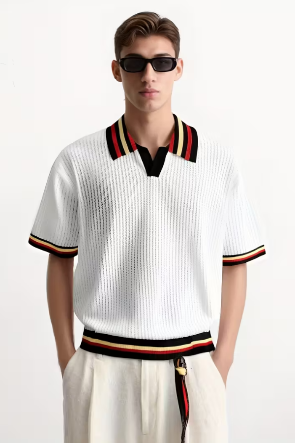 Casual Block Polo Shirt