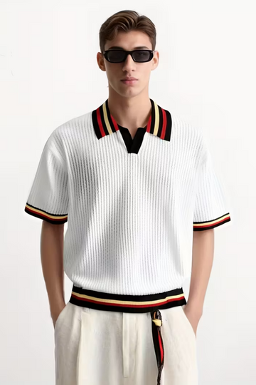 Casual Block Polo Shirt